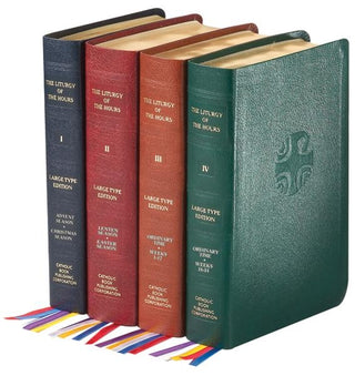 Liturgy Of The Hours (Set Of 4) Large Type Leather - 709/13