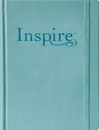 Inspire Bible Large Print NLT Hardcover Blue - 9781496419859