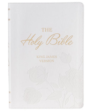 KJV BIBLE SUPER GIANT PRINT WHITE FAUX LEATHER - 9781639526857