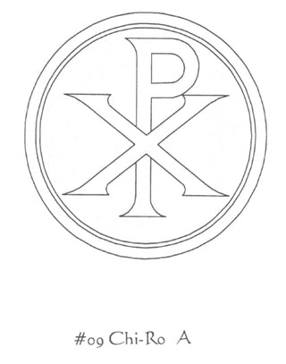 Scale Paten - 6"D - Design: 09/CHI-RHO - ZEPPO-09/CHI-RHO