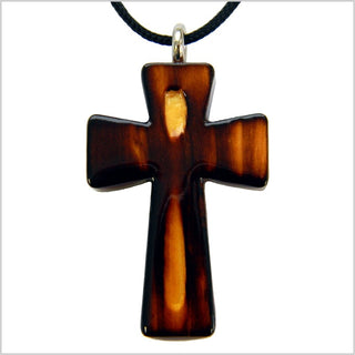 Wooden Cross w/ Cord Abstract - 9H