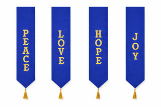 ADVENT WREATH BANNER SET - AWB-4-ADVENT-BANNERS
