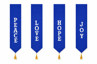 ADVENT WREATH BANNER SET - AWB-4-ADVENT-BANNERS