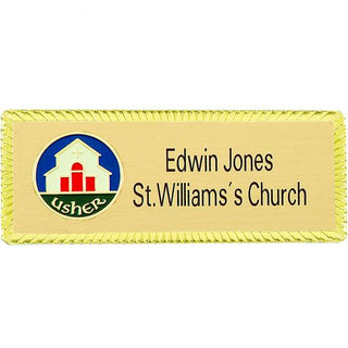 USHER PERSONALIZED BADGE - B-21-USHER-BADGE