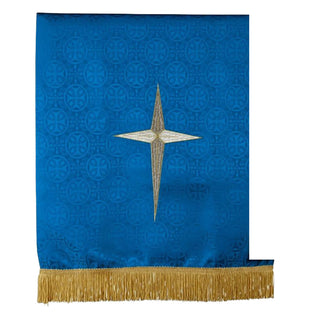 Pulpit Scarf - Blue Star Design - B4733