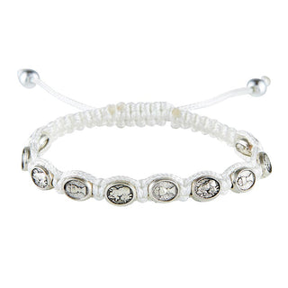 WHITE FIRST COMMUNION BRACELET - BK-12662