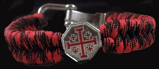 Crusader Cross Bracelet Rosary - Spec Color - BMCC+CLR