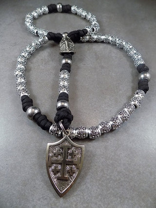 Crusader Shield Paracord Rosary