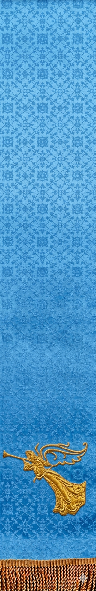 ANGEL W/TRUMPET BOOKMARK 4 1/2" X 36" - BMP34