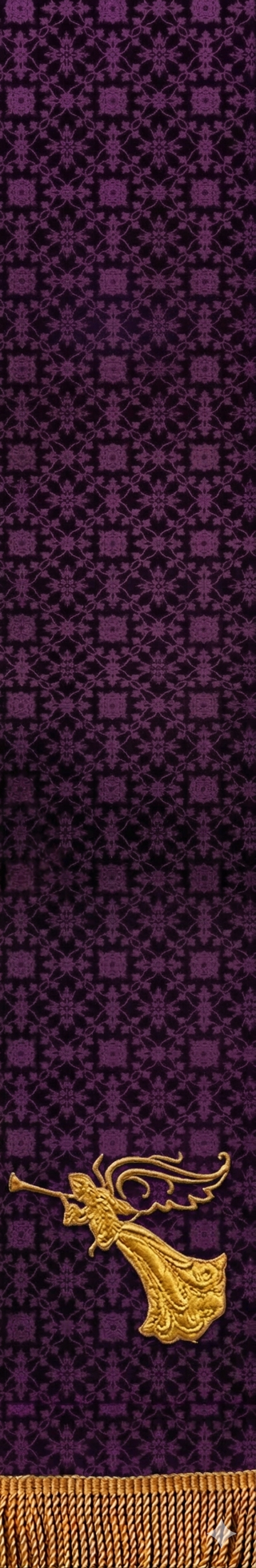 ANGEL W/TRUMPET BOOKMARK 4 1/2" X 36" - BMP34