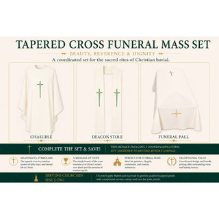 COORDINATING TAPERED CROSS RESSURECTION MASS SET - BND-863A-MASS-SET