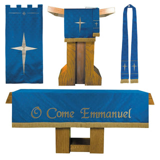 O Come Emmanuel - Parament Set - Blue - BND-MR-O-COME-EMMANUEL