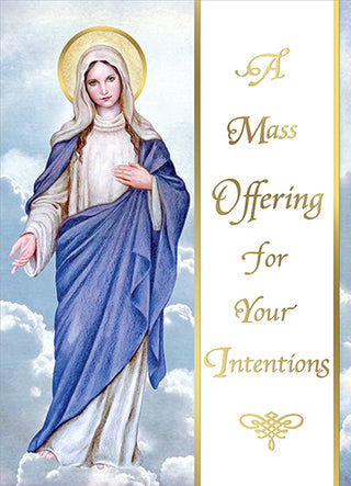 For Your Intentions Mass Card - BRTME734