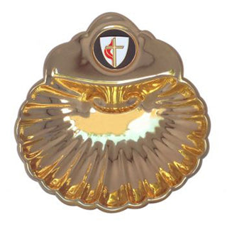 Baptismal Shell with United Methodist Emblem