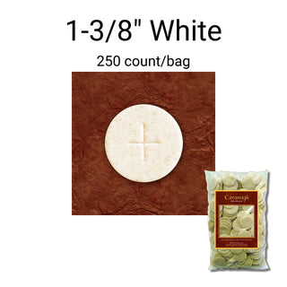 1-3/8" White Altar Bread - 250 / Bag - CAV138WBG