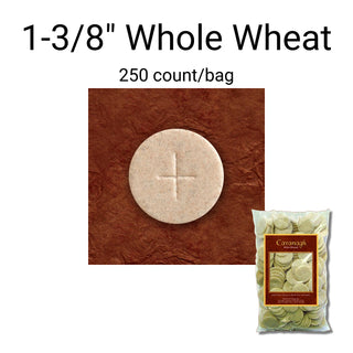 1-3/8" Whole Wheat Altar Bread - 250 / Bag - CAV138WWBG