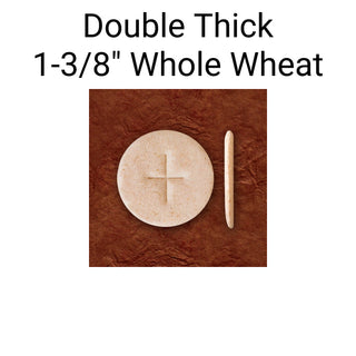 Double Thick 1-3/8" Whole Wheat Altar Bread