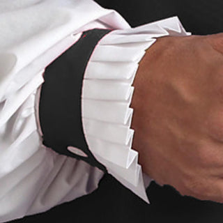 Brighton Pleated Cuffs - Black - CB-H-200