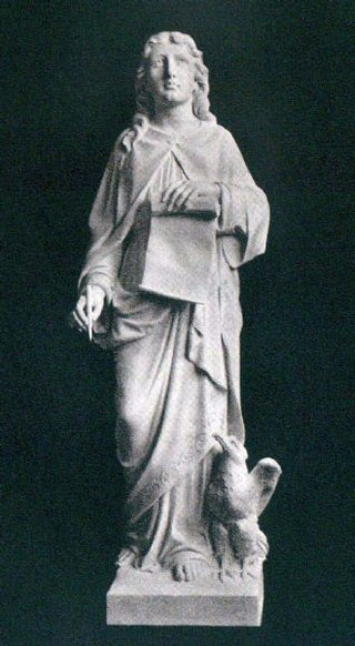 CC02-107 Marble St John the Evangelist Statue