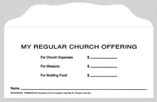 Offering Envelope " My Regular Church Offering " Bill Sized - CC06-03696