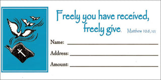 Offering Envelopes: Freely Give Bill Size Pack of 100 - CC06-05935