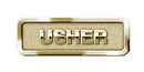 Usher Badge Brass Finish - CC06-06062