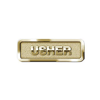 Usher Badge Brass Finish - CC06-06062
