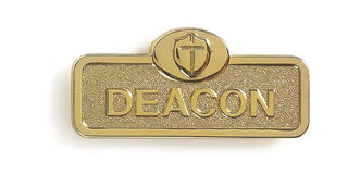Deacon Badge Magnetic Brass Finish - CC06-06123