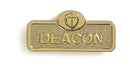 Deacon Badge Magnetic Brass Finish - CC06-06123