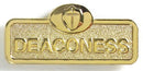 Deaconess Badge Magnetic Brass Finish - CC06-06130