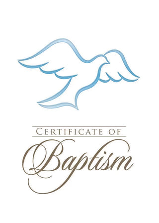 Certificate Of Baptism Foil Stamped W/ Envelope Pack of 6 - CC06-08882
