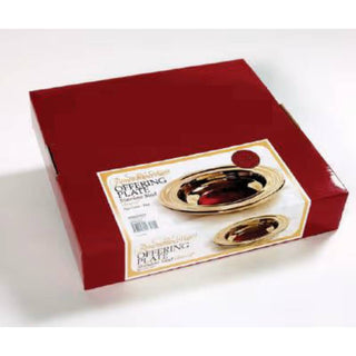 Offering Plate Brass Finish W/ Red Felt - CC06-11172
