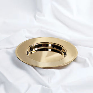Communion Bread Plate Brass Finish Stainless Steel - CC06-11189