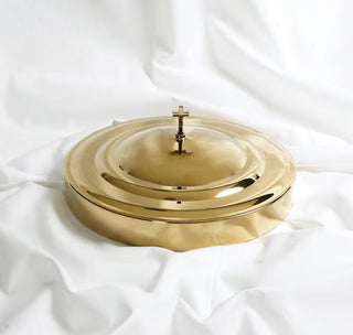 Communion Tray Cover Brass Finish Stainless Steel - CC06-11202