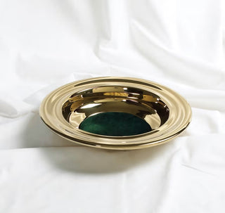Offering Plate Brass Finish W/ Green Felt - CC06-11226