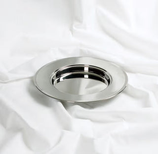 Communion Bread Plate Silver Finish Stainless Steel - CC06-11233