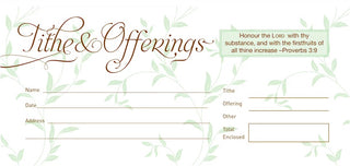 Tithe & Offering Envelopes Proverbs 3:9 - CC06-13923