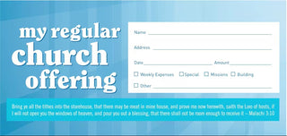 Offering Envelopes: Regular Church Offerings Box of 52 - CC06-13930