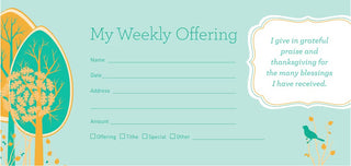 Offering Envelopes: " I Give In Grateful Parise & Thanksgiving " - CC06-13947