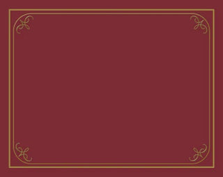 Certificate Insert Holder: Burgundy Package of 6 - CC06-13985