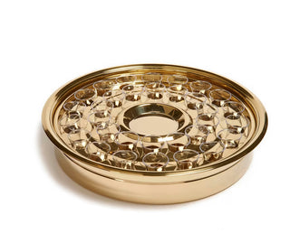 One-Pass Communion Tray & Disk Brass Finish - CC06-15767