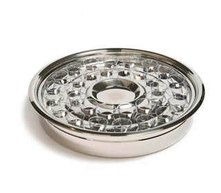 One-Pass Communion Tray & Disk Silver Finish - CC06-15774
