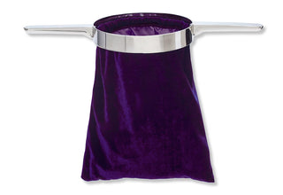 Offering Bag W/ Handle Purple Cloth - CC06-17747