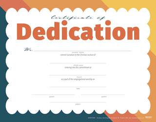 Certificate Of Dedication Package of 6 - CC06-18527