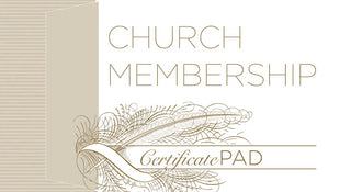 Church Membership Certificate Pad 26 Count - CC06-82867