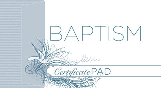 Baptism Certificate Pad 25 Count - CC06-82874