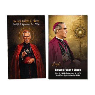 Blessed Fulton J. Sheen - Paper Holy Card, Pack of 100 - 3" x 5" - CI-FJS-PC-100