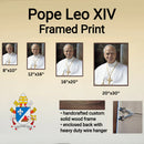 Pope Leo XIV Formal Portrait - Framed Print - 12" x 16" - CI-LEO-FRAME12X16