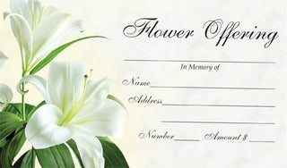 Lily Flower Offer Envelope 100