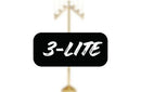 Floor Candelabra, EACH, 3 Light, Brass - K-486-3